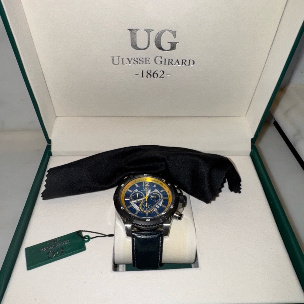 Ulysse Girard Blue and Yellow Watch
